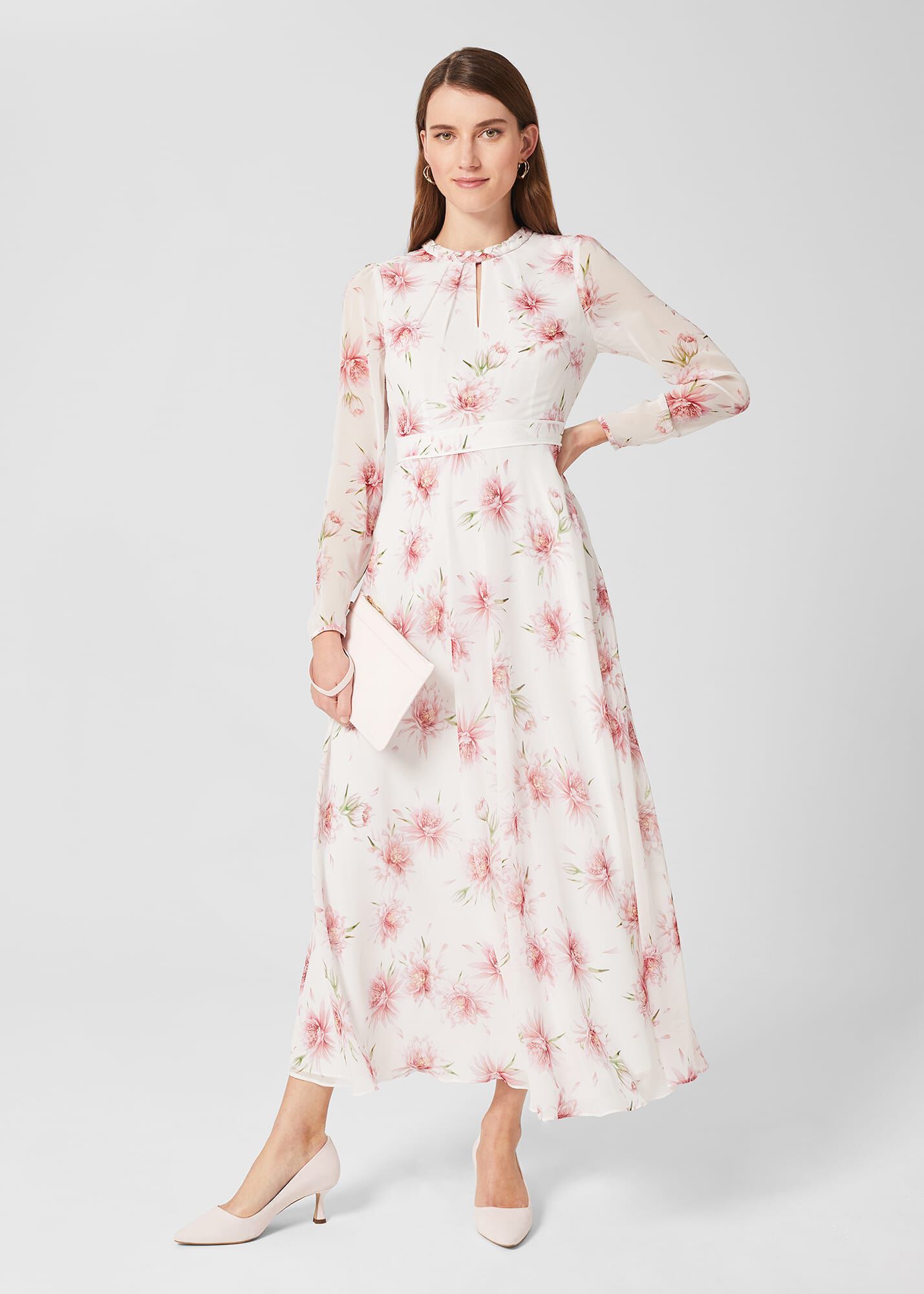 silk floral dress
